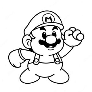 Funny Mario Among Us Impostor Coloring Page 48684-38859