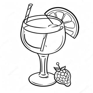 Cocktail Coloring Pages