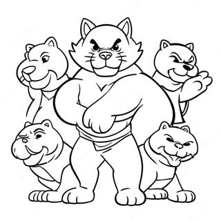 Fierce Paws Of Fury Characters Coloring Page 48724-38894