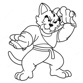 Fierce Paws Of Fury Characters Coloring Page 48724-38896