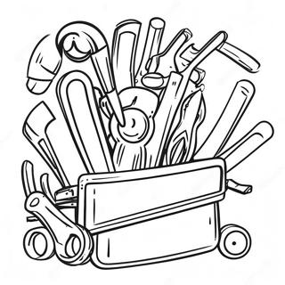 Mechanic Tools Coloring Page 48763-38922