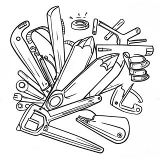 Mechanic Tools Coloring Page 48763-38923