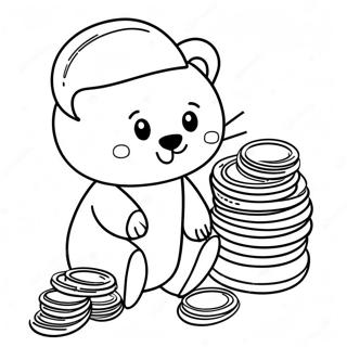 Savings Tracker Coloring Pages