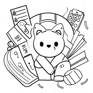 Savings Tracker Coloring Page 4876-4006