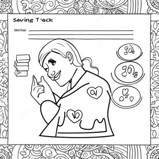 Savings Tracker Coloring Page 4876-4007