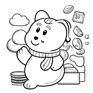 Savings Tracker Coloring Page 4876-4008