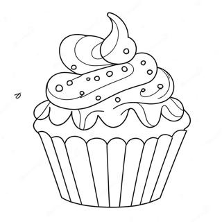 Detailed Cupcake Coloring Page 48773-38936