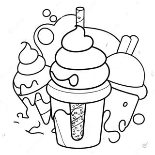 Detailed Dessert Coloring Pages