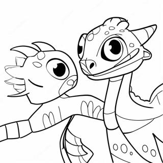 How To Train Your Dragon Triple Strike Coloring Page 48803-38950