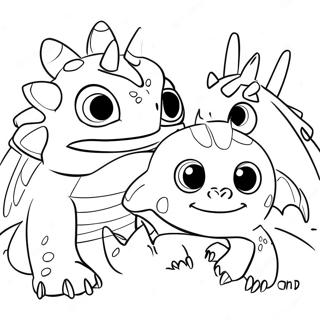 How To Train Your Dragon Triple Strike Coloring Page 48803-38951