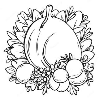 Thanksgiving Feast Coloring Page 48823-38969