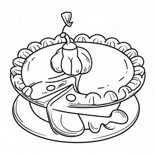 Delicious Pumpkin Pie Coloring Page 48824-38980