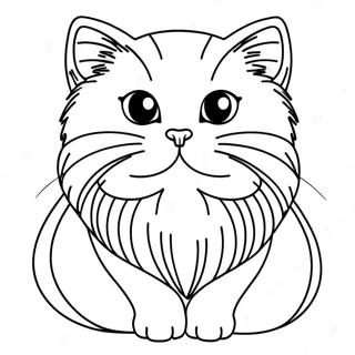 Persian Cat Coloring Page 48843-38982