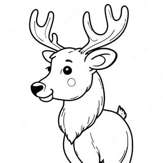 Reindeer Coloring Page 48853-38991