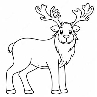 Reindeer Coloring Page 48853-38992