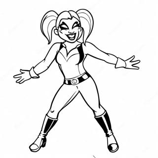 Romantic Mad Love Harley Quinn And Joker Coloring Pages