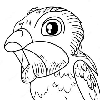 Easy Simple Animal Coloring Page 4886-4016