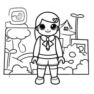 Roblox Preppy Girl Coloring Page 48873-39010