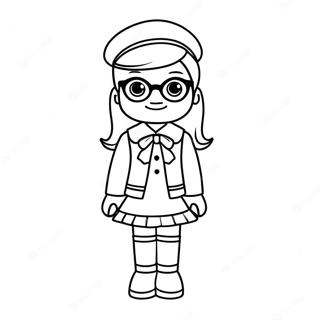 Roblox Preppy Girl Coloring Page 48873-39011