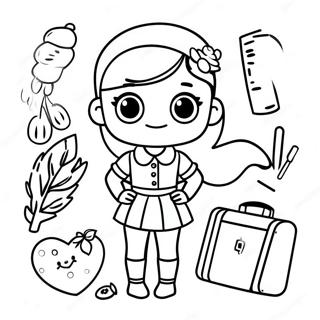 Cute Roblox Preppy Girl With Accessories Coloring Page 48874-39016