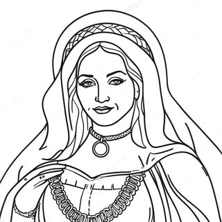 Madonna Iconic Pose Coloring Page 48893-39026