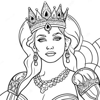 Madonna In A Glamorous Outfit Coloring Page 48894-39029