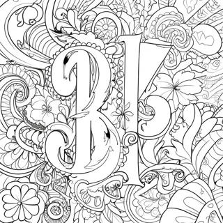 Number 18 Coloring Page 48913-39042