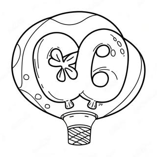 Colorful Number 18 Balloon Coloring Page 48914-39048