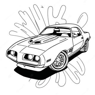 Pontiac Firebird Coloring Page 48943-39066