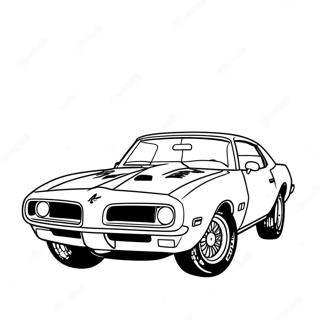 Classic Pontiac Firebird Coloring Page 48944-39070