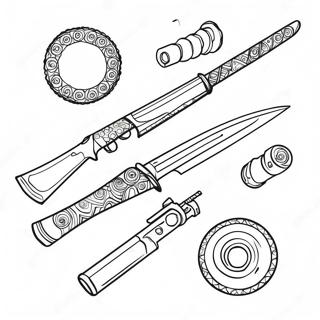 Weapon Coloring Page 48973-39094