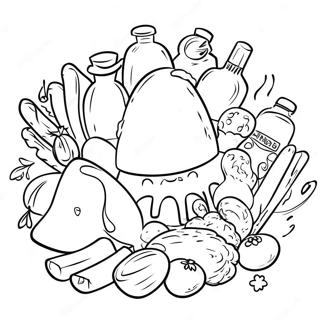 Food Safety Awareness Coloring Page 48993-39110