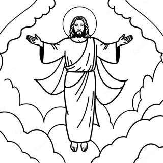 Jesus Ascension Coloring Page 49013-39131