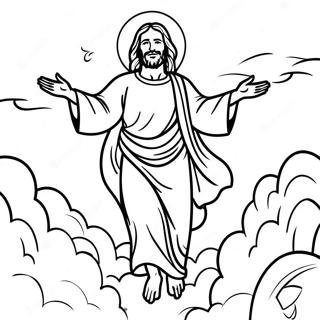 Jesus Ascension Coloring Pages