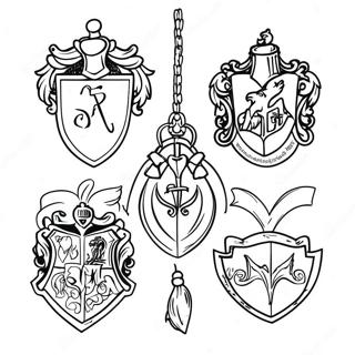 Harry Potter Houses Coloring Pages