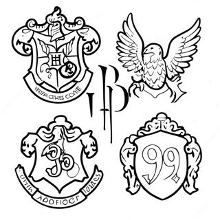 Harry Potter Houses Coloring Page 49033-39138