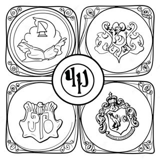 Harry Potter Houses Coloring Page 49033-39139