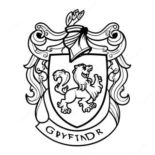 Gryffindor Crest Coloring Page 49034-39145