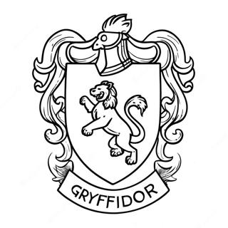 Gryffindor Crest Coloring Page 49034-39146