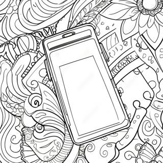 Colorful Phone Case Design Coloring Page 49043-39144