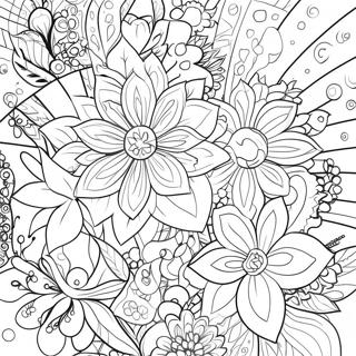 Trendy Floral Phone Case Coloring Page 49044-39153