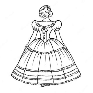 Lucy Ricardo In A Funny Dress Coloring Page 49084-39183