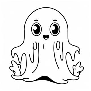 Cute Horror Ghost Coloring Page 49103-39194