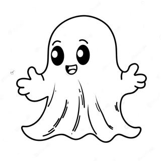 Cute Horror Ghost Coloring Page 49103-39195