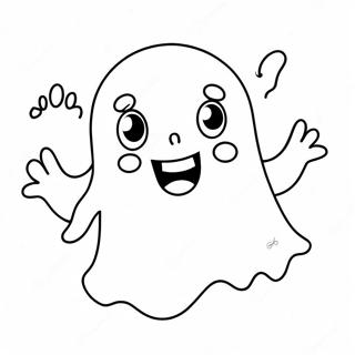 Cute Horror Ghost Coloring Page 49103-39196