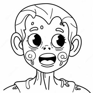 Adorable Zombie Coloring Page 49104-39200