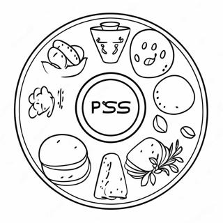 First Passover Seder Plate Coloring Page 49113-39201