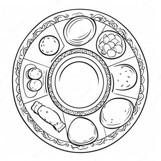 First Passover Seder Plate Coloring Page 49113-39202