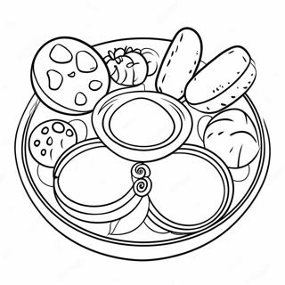 First Passover Seder Plate Coloring Page 49113-39203