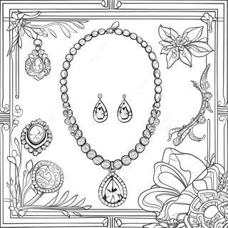 Tiffany Jewelry Coloring Page 49123-39210